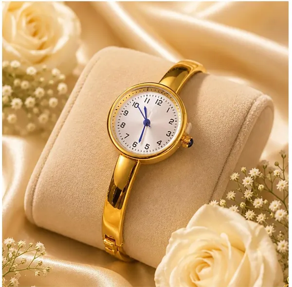 Gold_Plated_Vintage_round_Watch_Kada__-_white_Dial_for_women