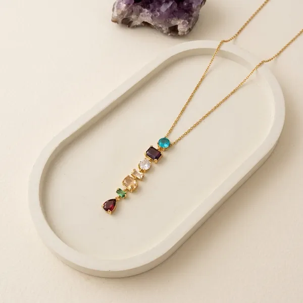 Golden_Plated_Multi_Crystal_Statement_Necklace_For_Women