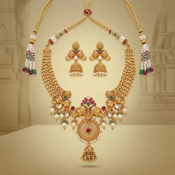 Golden_Copper_Kemp_Stone_Temple_Necklace_For_Women