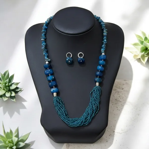 Rhodium_Blue_Onyx_and_crystal_Fusion_Necklace_For_Women