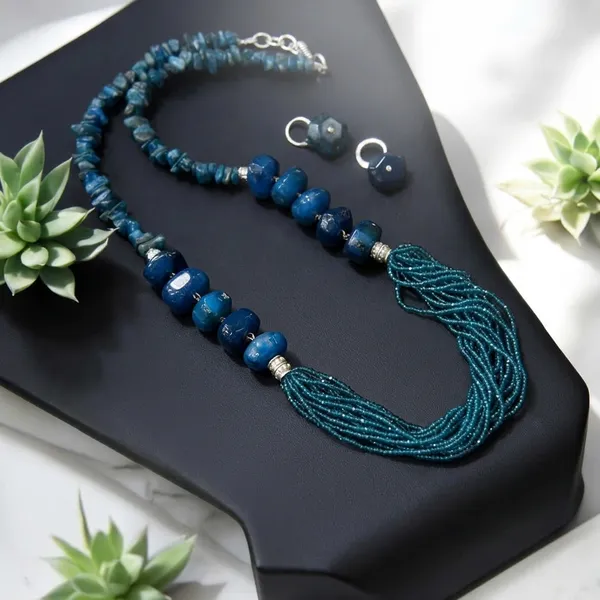 Rhodium_Blue_Onyx_and_crystal_Fusion_Necklace_For_Women