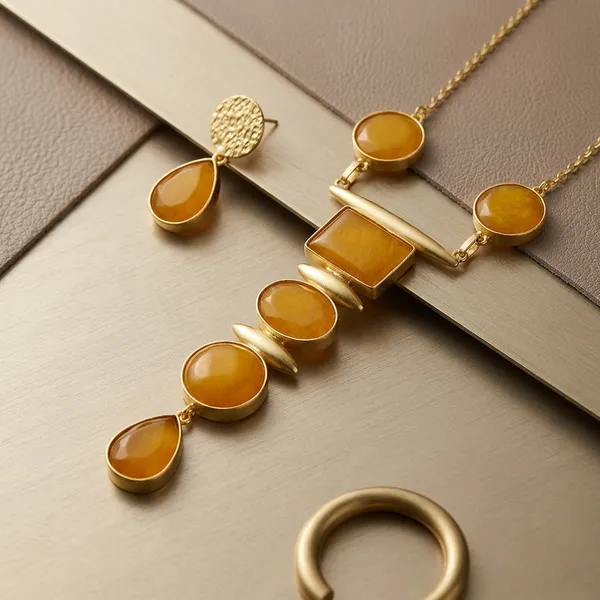 Yellow_Brass_18K_Plated_Geometric_Stone_Necklace_Set_For_Women