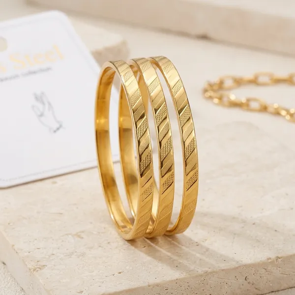 Golden_Stainless_Steel_Diagonal_Textured_Bangle_Set_Of_3_For_Women