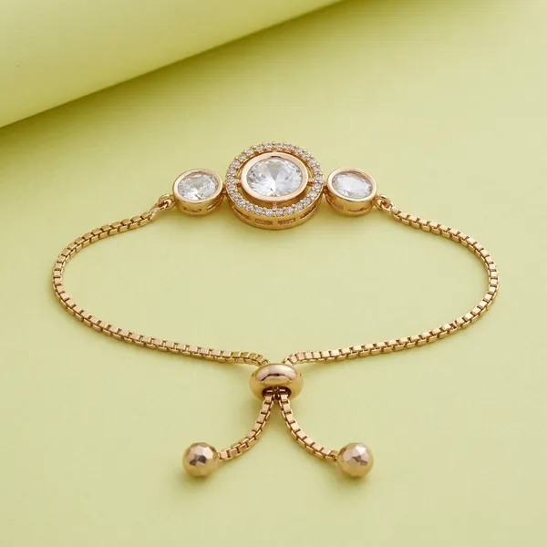 Golden_Moissanite_Polki__Stone_Chain_Bracelet_For_Women