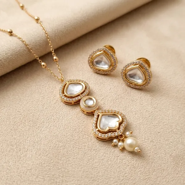 Polki_Pearl_Drop_Necklace_And_Earring_Set_For_Women