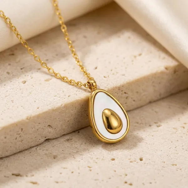 Golden_Plated_Avocado_Charm_Pendant_Necklace_For_Women