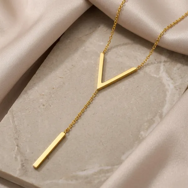 Golden_Anti-Tarnish_Plated_V-Shape_Pendant_Necklace_For_Women