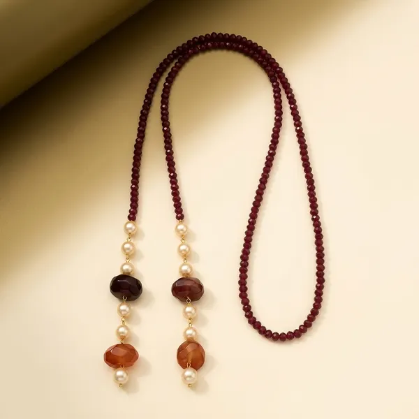 Boho_Lariat_Necklace_in_Agates_For_Women_-Wine_red