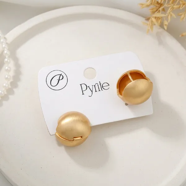 Golden_Gold_Plated_Ball_Style_Stud_Dangle_Earrings_For_Women