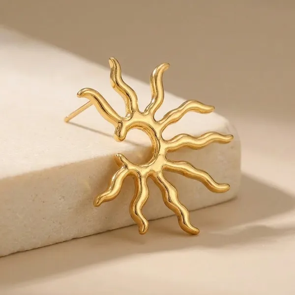 Golden_Gold_Plated_Half_Sun_Statement_Earrings_For_Women