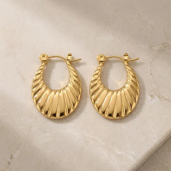Golden_Gold_Plated_Alloy_Hoop_Earrings_For_Women
