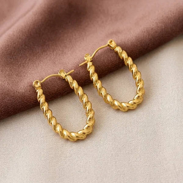 Golden_Gold_Plated_Alloy_Twisted_Hoop_Earrings_For_Women