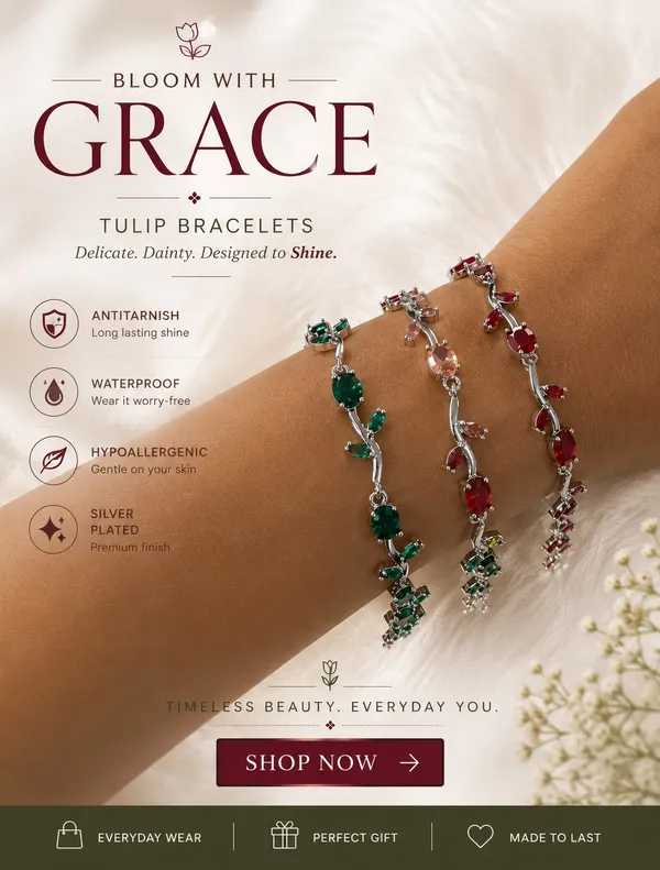 Silver_Plated_Red_coloured_Ad_Stone_Tulip_Bracelet_For_Women