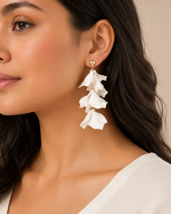Gold_Plated_Bold_White_petal_Earrings_For_Women