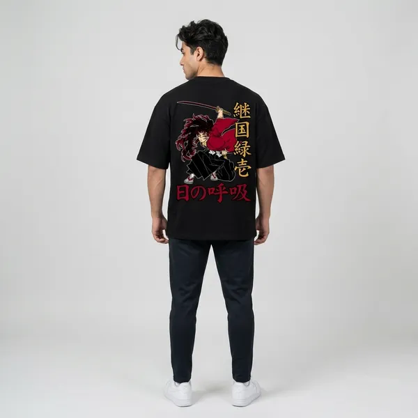 The_Sun-Breathing_Warrior_Oversized_T-shirt_(Terry_Cotton)
