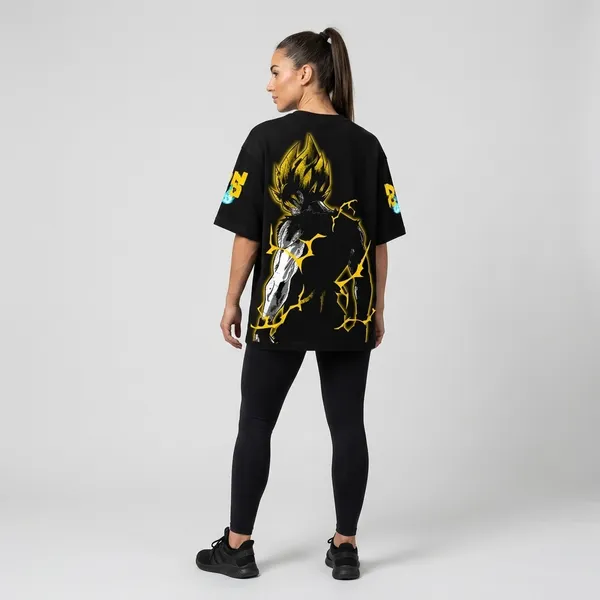 The_Super_Saiyan_Aura_Oversized_T-shirt