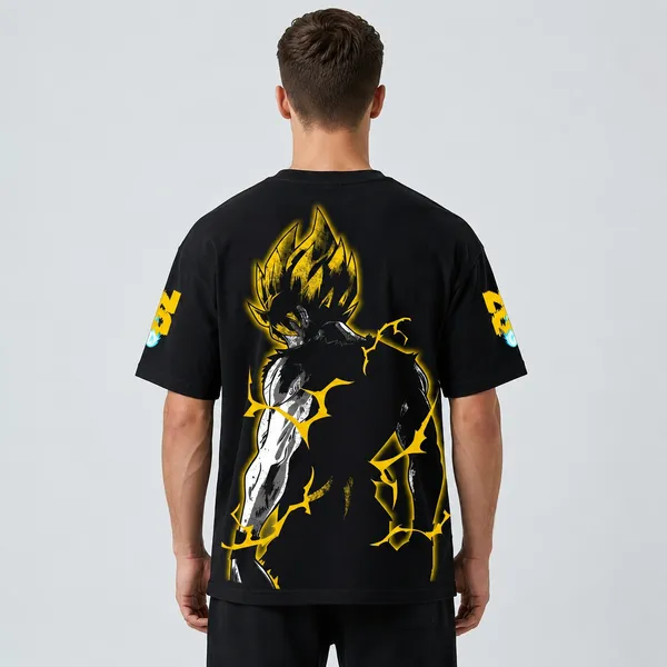 The_Super_Saiyan_Aura_Oversized_T-shirt