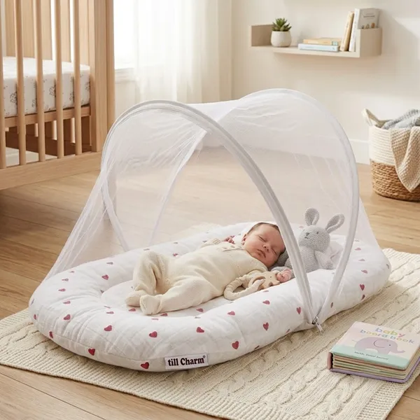 Pure_Muslin_Mini_Hearts_Printed_Foldable_Mosquito_Net_Bed