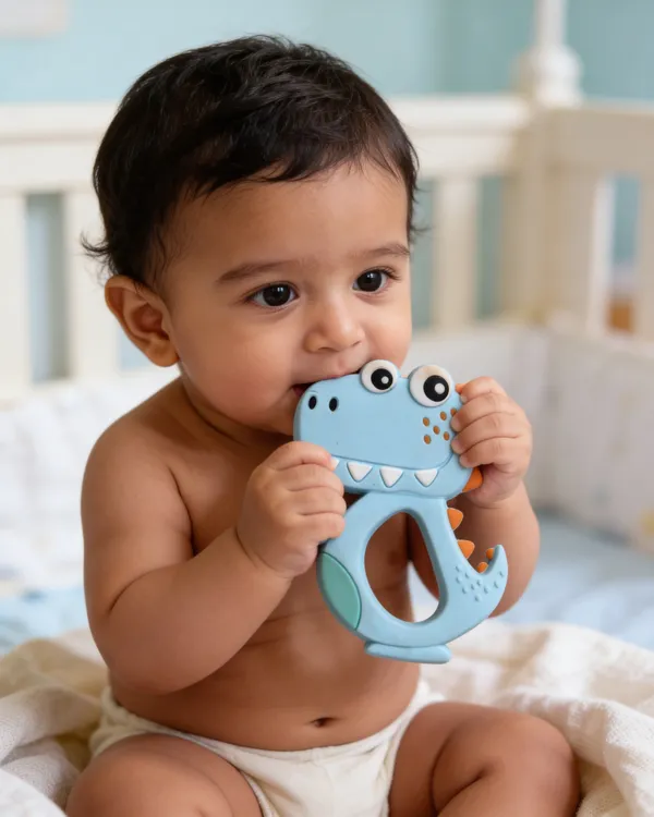 Bpa_Free_Soft_Silicone_Dinasaur_Teether_For_Babies_-_Pack_Of_3