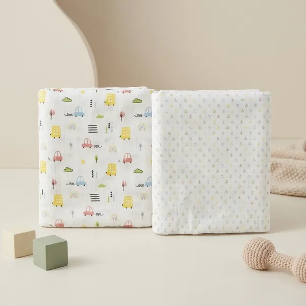 Pure_Muslin_Multicloloured_Swaddles_Multipurpose_-_Pack_Of_2