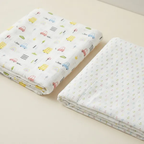 Pure_Muslin_Multicloloured_Swaddles_Multipurpose_-_Pack_Of_2