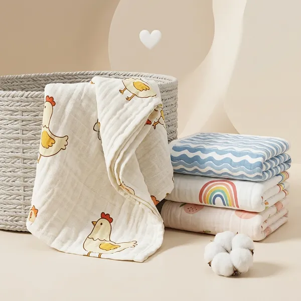 6_Layer_Pure_Muslin_Multi-Print_Baby_Towels_For_Infants_Pack_Of_4