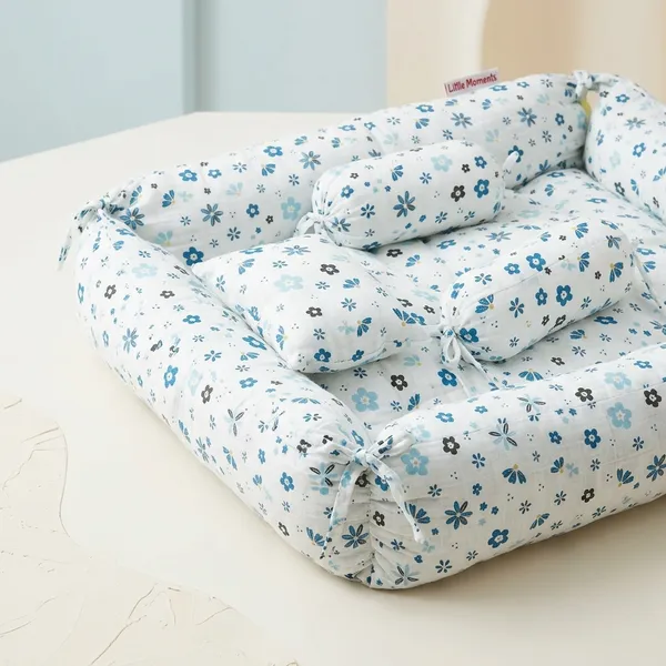 Pure_Muslin_Floral_Print_Square_Bed_Set_With_Pillows