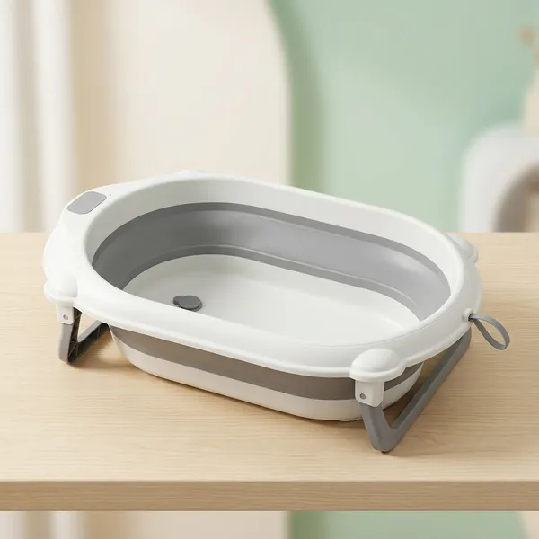 Smart_Foldable_Baby_Bath_Tub_With_Drain_Plug