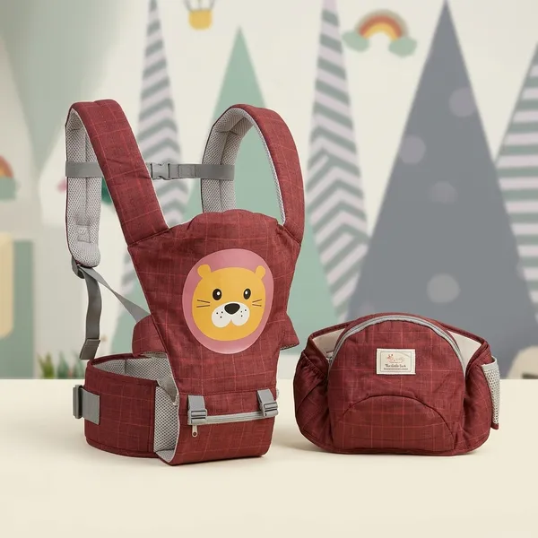 5_In_1_Baby_Carrier_Tiger_Print_With_Attatched_Storage_Bag_Pack_Of_2