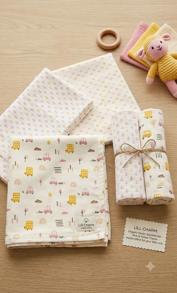 Pure_Muslin_Multicloloured_Swaddles_Multipurpose_-_Pack_Of_2