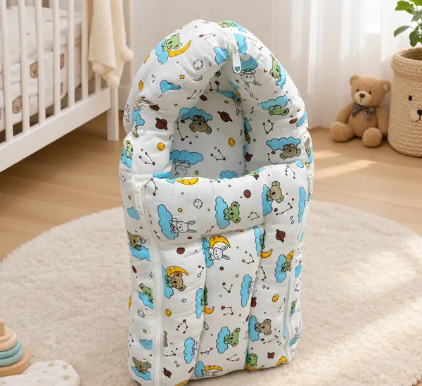Premium_Baby_Nest_Bed_with_Soft_Hood_&_Adorable_Teddy_Bear_Cloud_Print_|_Newborn_Sleeping_&_Lounging_Nest