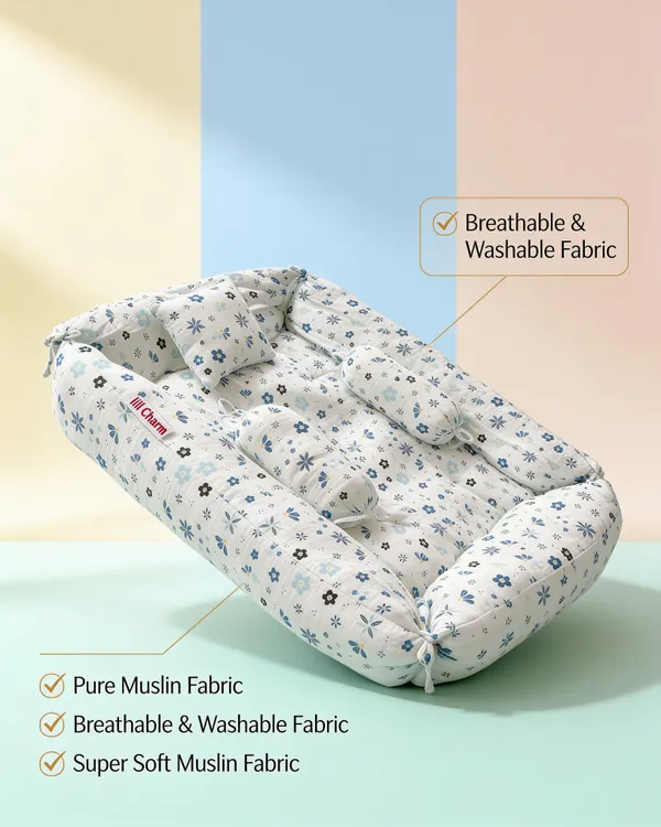 Pure_Muslin_Floral_Print_Square_Bed_Set_With_Pillows