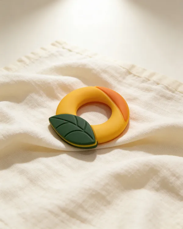 Bpa_Free_Mango_Shaped_Silicone_Teether_For_Babies_-_Pack_Of_3