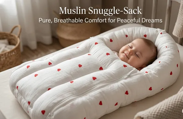 Pure_Muslin_Red_Hearts_Pattern_Baby_Nest_Bed