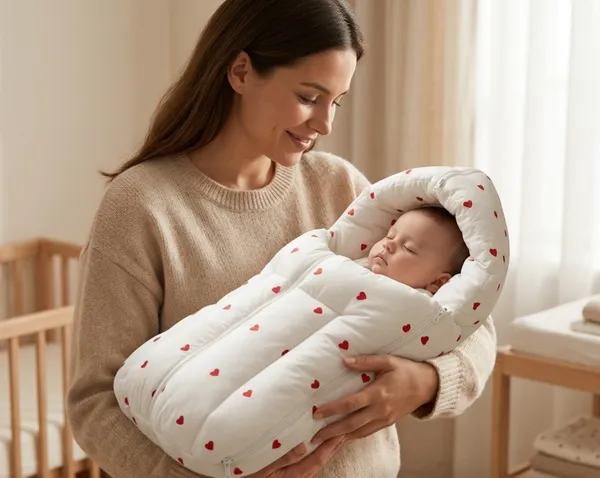Pure_Muslin_Red_Hearts_Pattern_Baby_Nest_Bed