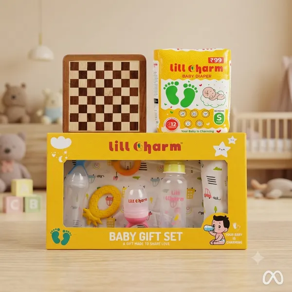 Lill_Charm_Festive_Diwali_Baby_Care_Gift_Hamper_|_Essential_Feeding,_Teething,_Organic_Muslin_Swaddle_&_Diaper_Combo_for_Newborns_and_Infants_|_Special_Diwali_Gift_Set_for_Babies