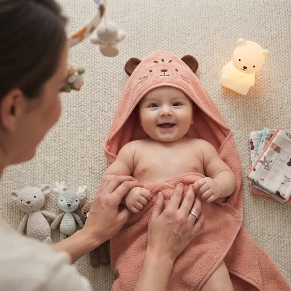 Micrifibre_Tiger_Hooded_Baby_Towel