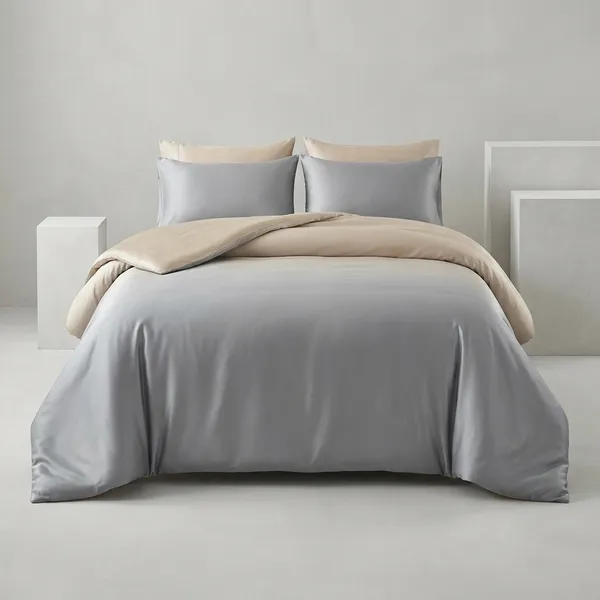 Grey_&_Beige_300_Tc_Pure_Satin_1_Bedsheet_And_2_Pillow_Cover