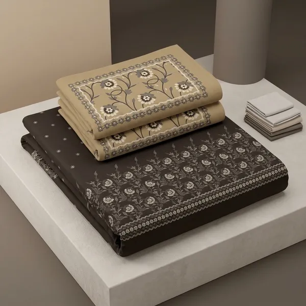 Dark_Brown_180_Tc_Cotton_Procian_1_Bedsheet_And_2_Pillow_Cover