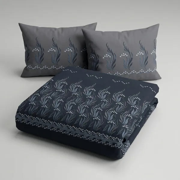 Dark_Grey_180_Tc_Cotton_Procian_1_Bedsheet_And_2_Pillow_Cover
