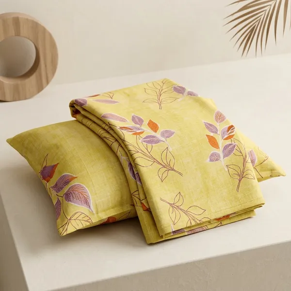 Yellow_180_Tc_Cotton_1_Bedsheet_And_2_Pillow_Cover