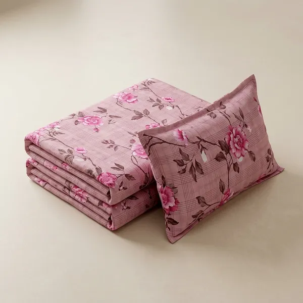 Pink_180_Tc_Cotton_1_Bedsheet_And_2_Pillow_Cover