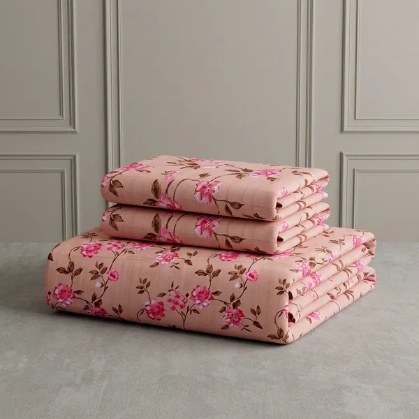 Pink_180_Tc_Cotton_1_Bedsheet_And_2_Pillow_Cover