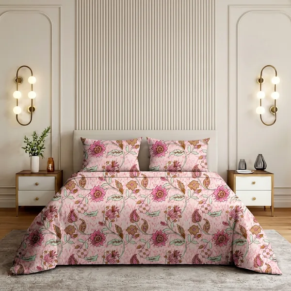 Pink_180_Tc_Cotton_1_Bedsheet_And_2_Pillow_Cover