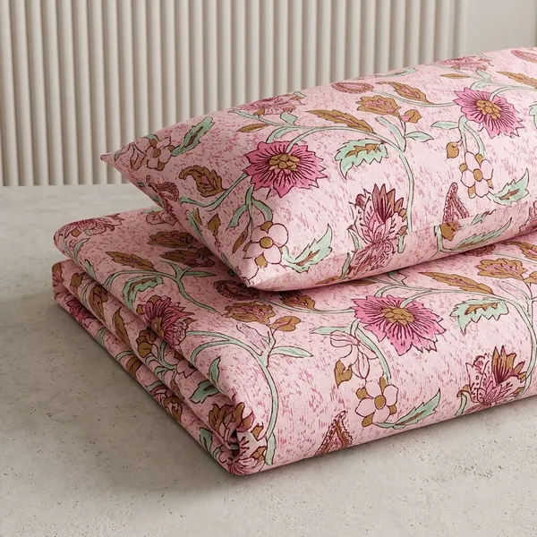 Pink_180_Tc_Cotton_1_Bedsheet_And_2_Pillow_Cover