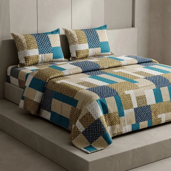 Multicolor_180_Tc_Cotton_1_Bedsheet_And_2_Pillow_Cover