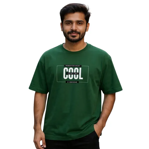 Bottle_Green_Cotton_Oversized_Cyberpunk_Skull_Graphic_T_Shirt_For_Men
