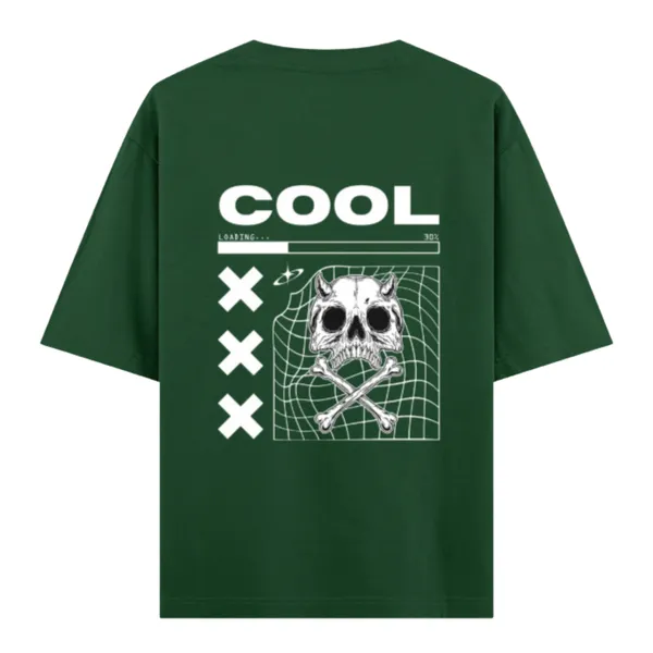 Bottle_Green_Cotton_Oversized_Cyberpunk_Skull_Graphic_T_Shirt_For_Men