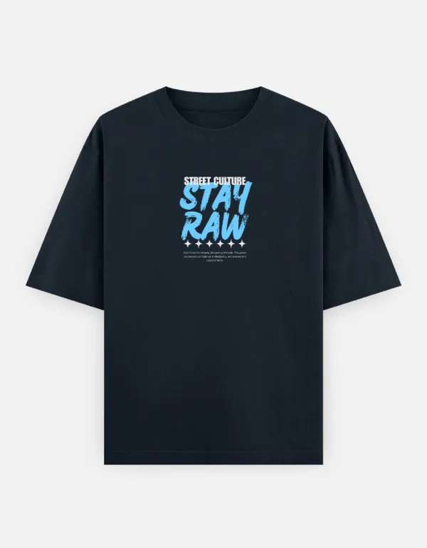 Navy_Blue_Cotton_Oversized_Stay_Raw_Graphic_T_Shirt_For_Men