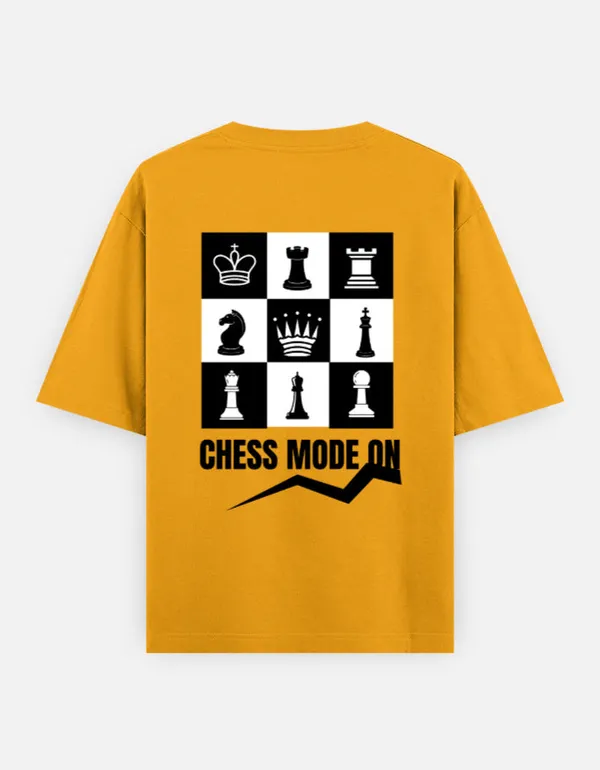 Golden_Yellow_Cotton_Oversized_Chess_Graphic_T_Shirt_For_Men